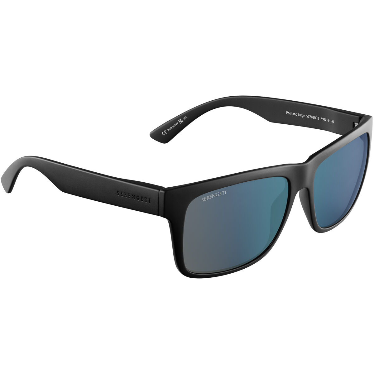 POSITANO LARGE, Matte Black-Mineral Polarized 555nm Blue Cat 2 to 3, hi-res image number null